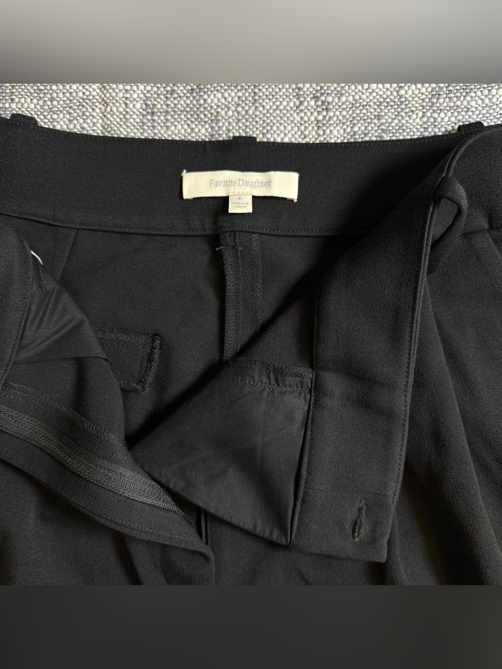 Favorite Daughter the favorite pant shortie dress pants trousers in black sz 6 - Picture 5 of 10